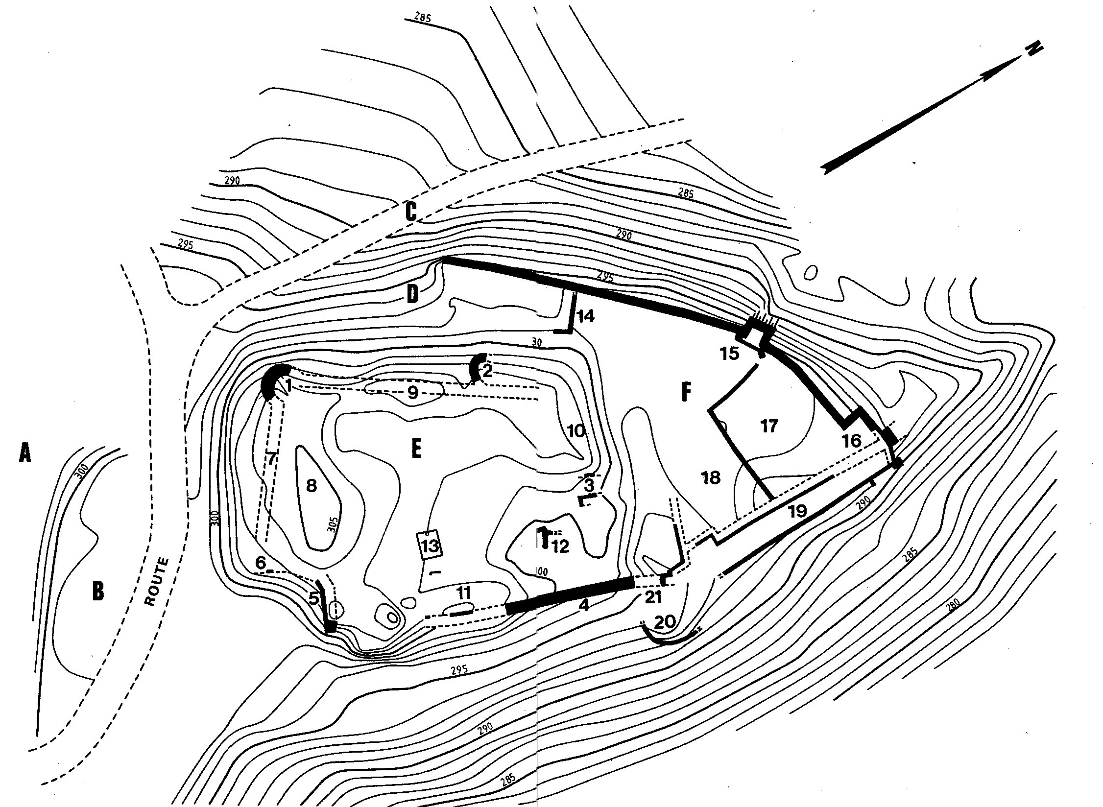 chtaeu de frouard  releve des ruines